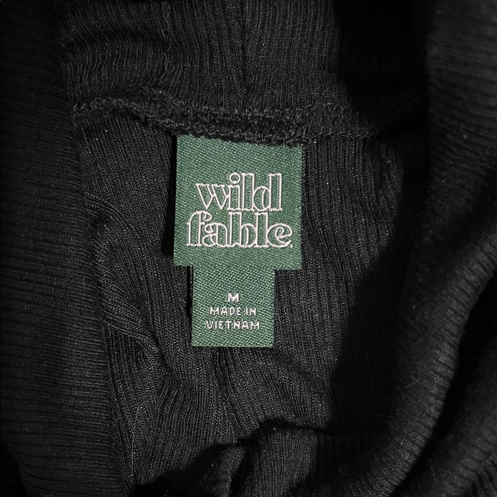Wild Fable Black Ribbed Turtleneck - Picture 2 of 2
